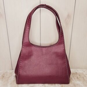 Nine & Co. Burgandy Plum Faux Leather Purse Shoulder Bag Whimsigoth Witchy Fairy